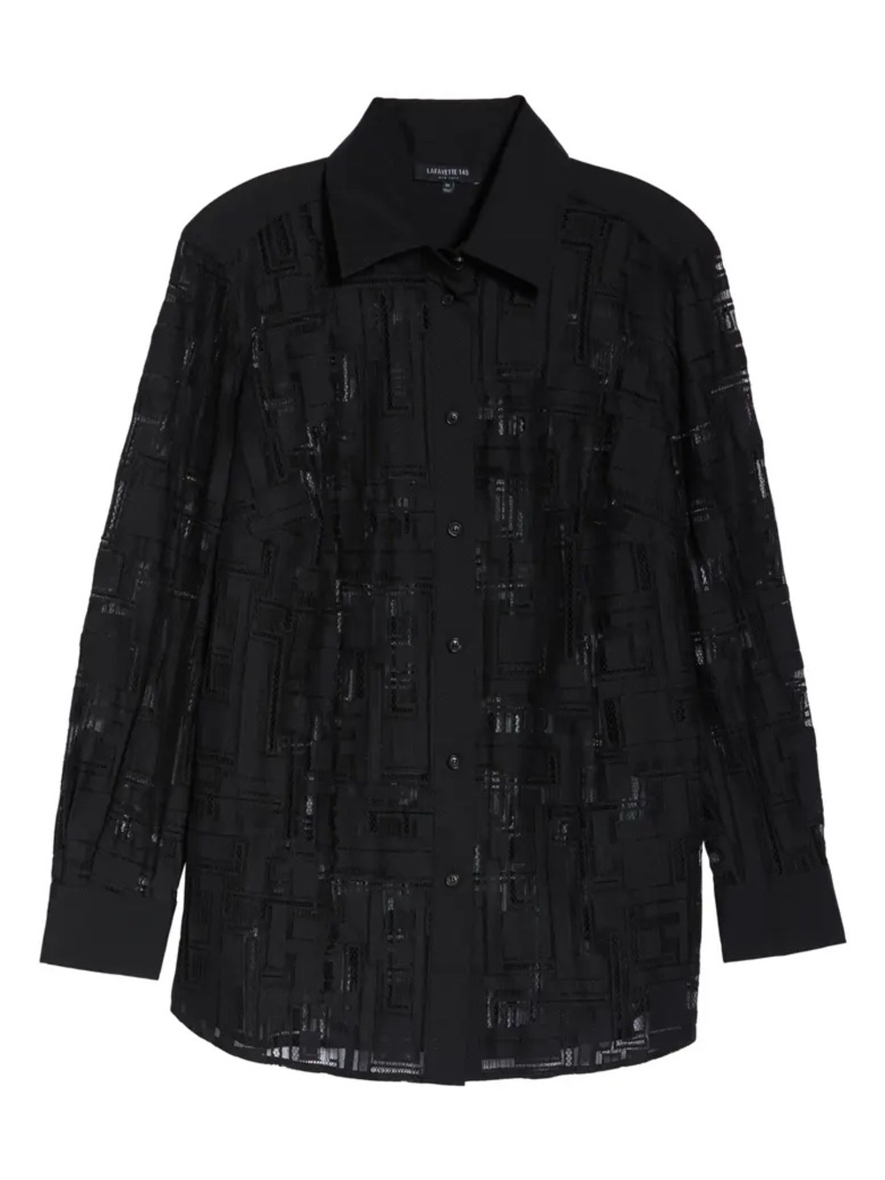 Lafayette 148 New York James lace blouse EUC size L